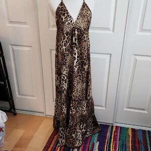Leopard Print Maxi Dress